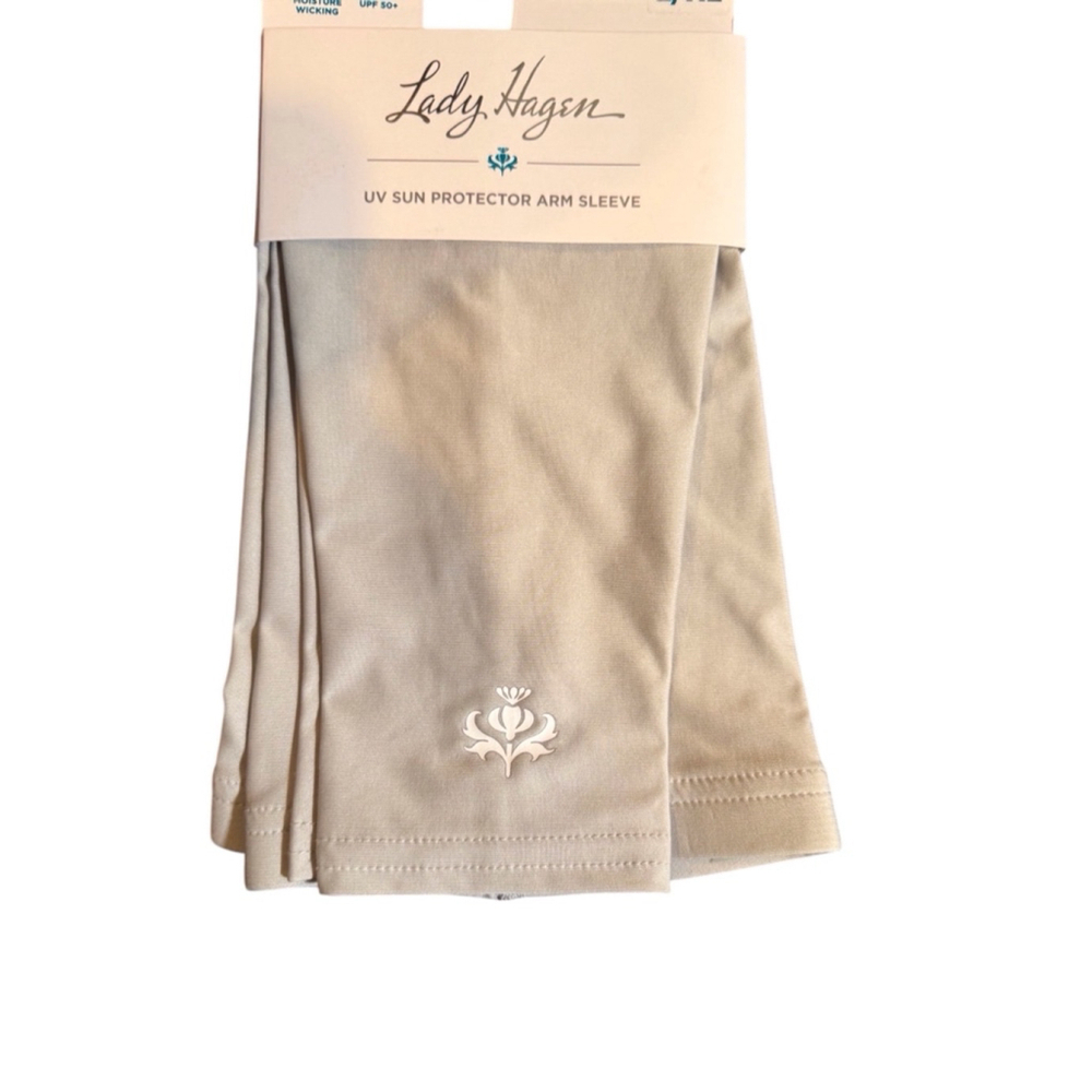 Women's Lady Hagen Arm Sleeves M/L Gray UV Sun Protector - Picture 2 of 4